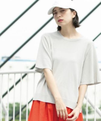 《６色展開／Ｓ－ＬＬサイズ》フレアスリーブニット【ＵＶ／接触冷感／抗ピル／洗濯機洗い可】（２００２５０４７５４）