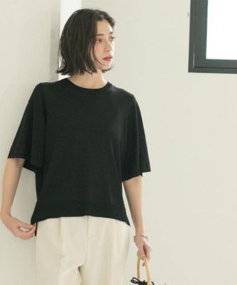 《６色展開／Ｓ－ＬＬサイズ》フレアスリーブニット【ＵＶ／接触冷感／抗ピル／洗濯機洗い可】（２００２５０４７５４）