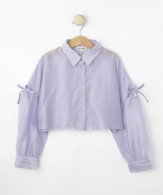 【１３０－１５０ｃｍ】クロップドシアーシャツ（２００２５０４７９４）