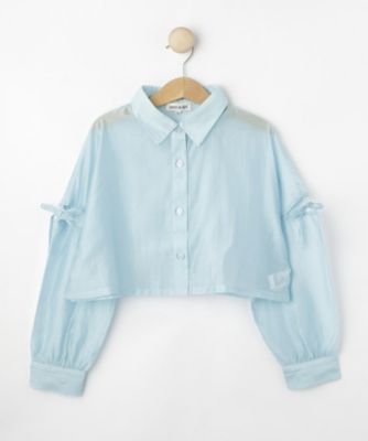 ＜SHOO･LA･RUE (Baby&Kids)＞【１３０－１５０ｃｍ】クロップドシアーシャツ（２００２５０４７９４）