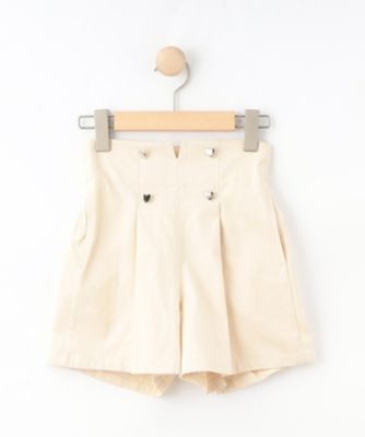 ＜SHOO･LA･RUE (Baby&Kids)＞【１３０－１５０ｃｍ】ハートボタンハイウエストショートパンツ（２００２５０４７９５）