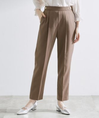 【SALE】GROVE (Women)/グローブ【洗える/美脚ラインキープ】テーパードパンツ(2002505531) チャ044 パンツ・ズボン【三越伊勢丹/公式】