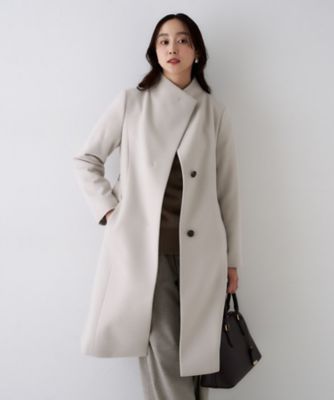 極美品✨ダーマコレクション ロングコート スタンドカラー ピンク 2 SENSE OF PLACE by URBAN RESEARCH ステンカラーコート コート