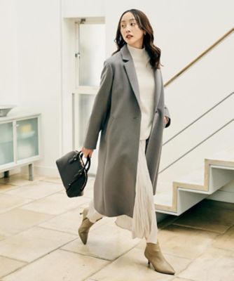 スタイリッシュ／オンオフ兼用】ウールチェスターコート