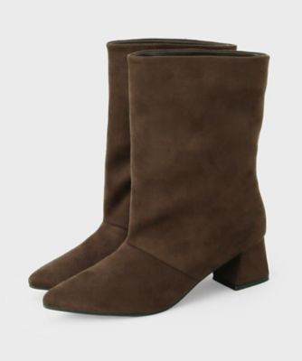 ワイドシャフトフェイクスエードブーツ（2002505570