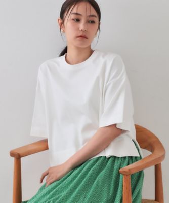 ＜OPAQUE.CLIP (Women)＞《５色展開》ワイドシルエットＴシャツ【洗濯機洗い可】（２００２５０５６９６）