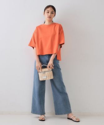 《５色展開》ワイドシルエットＴシャツ【洗濯機洗い可】（２００２５０５６９６）