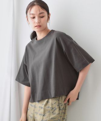 《５色展開》ワイドシルエットＴシャツ【洗濯機洗い可】（２００２５０５６９６）