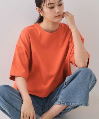 《５色展開》ワイドシルエットＴシャツ【洗濯機洗い可】（２００２５０５６９６）