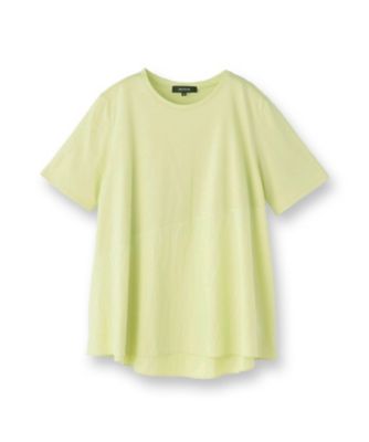 【ＵＶカット／接触冷感／Ｔシャツ】異素材ドッキングペプラム（２００２５０５７５０）