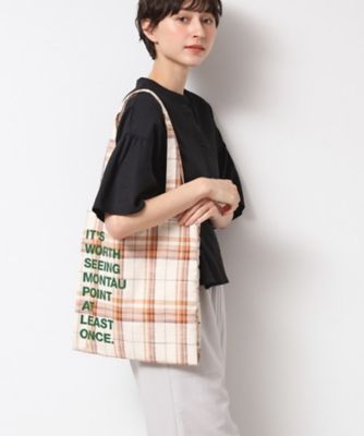 【SALE】Dessin (Women)/デッサン チェックトート(2002505819) チャ241 旅行用かばん・バッグ【三越伊勢丹/公式】