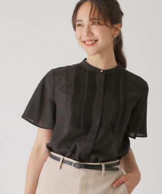 【SALE】COUP DE CHANCE (Women)/クードシャンス タックデザインブラウス(2002505940) クロ019 トップス【三越伊勢丹/公式】