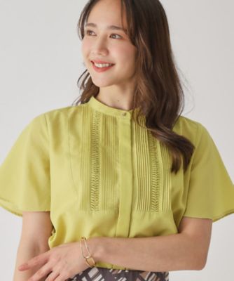 【SALE】COUP DE CHANCE (Women)/クードシャンス タックデザインブラウス(2002505940) カーキ025 トップス【三越伊勢丹/公式】