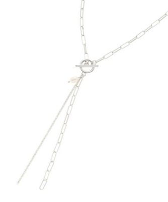 美品★アーティスティックY字パールネックレス Y字シルエット淡水パールネックレス（2002505965