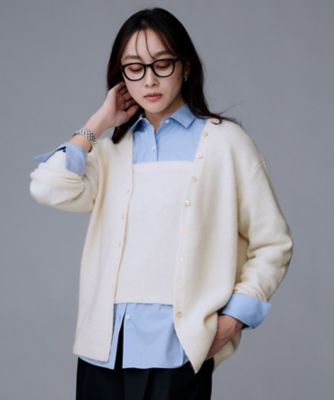 バルキーヤーンジャージーコンビ ティアードプルオーバー TOMORROWLAND｜バルキーヤーンジャージーコンビ ティアードプル