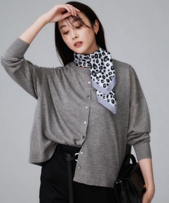 前後2WAY／アンサンブル可／ゆったり】シアーカーディガン