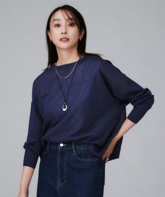 【SALE】【送料無料】UNTITLED L (Women/大きいサイズ)/アンタイトルL【前後2WAY/アンサンブル可/ゆったり】シアーカーディガン(2002506073) アオ093 トップス【三越伊勢丹/公式】