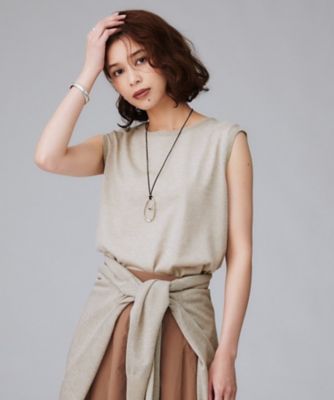 【SALE】UNTITLED (Women)/アンタイトル【アンサンブル可/秋カラー】シアーノースリーブ プルオーバー(2002506075) ベージュ050 トップス【三越伊勢丹/公式】