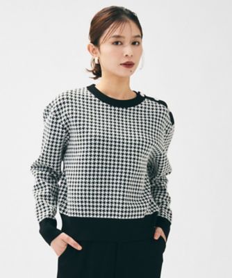 ＜UNTITLED (Women)＞【一枚で着映え／コンパクト丈】チドリジャカード　プルオーバー（２００２５０６０７６）