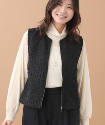 ＜Reflect (Women)＞【軽い羽織に◎】フロントファスナー開きベスト（２００２５０６０７９）