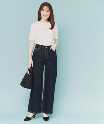 ジャカードコンパクトトップス【洗濯機洗い可