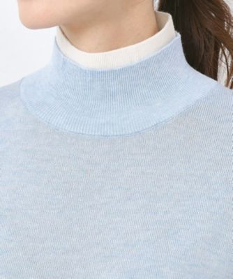 配色衿ハイネックプルオーバーニット（2002506445