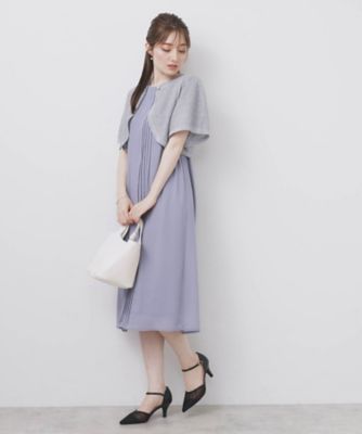 めーぷる tocco closet パール釦チュールフリル付きカーディガン【shesly