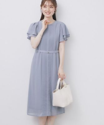 P①6 ぬいぐるみ 服 衣装 スーツ ワンピース アイリス 風 水色 INSL25203(ワンピース) 60s LINEN PLAIN BANDED COLLAR 3/4SL
