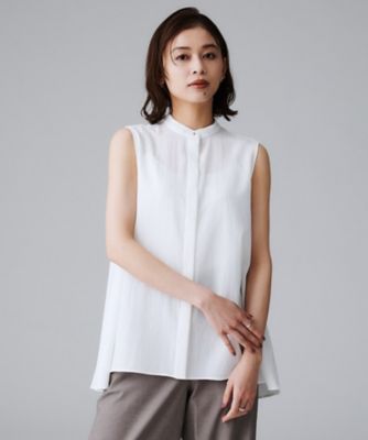 アンタイトル（UNTITLED）/【接触冷感吸水速乾】フレアバックシャンブラウス 接触冷感／吸水速乾】フレアバックシャンブラウス