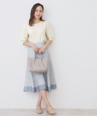 【専用】【新品未使用タグ付き】　yori コットンパフスリーブニット ピンク 中古・古着通販】YORI (ヨリ) コットンパフスリーブニット