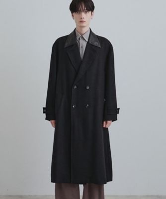 タケオキクチ【40 ct 525】 MEN'S Pコート 〔ウール98％〕防寒 セール】ウールカシミヤブレンド チェスターコート（チェスター