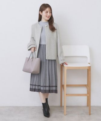 yks　　cest chic ショートノーカラーコート　♡︎ ノーカラーショートコート（2002506867） | index (Women