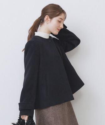 ノーカラーショートコート（2002506867） | index (Women