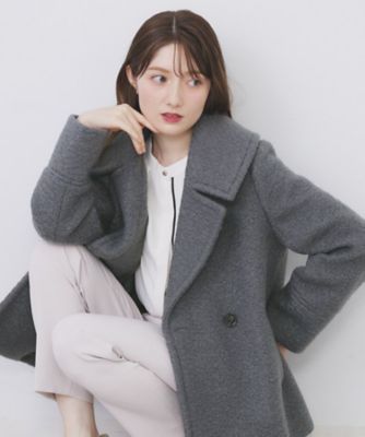 ＜index (Women)＞ブークレミドルコート【洗える】（２００２５０６８６８）