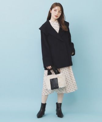 ベルト付ビッグカラーミドルコート（2002506869