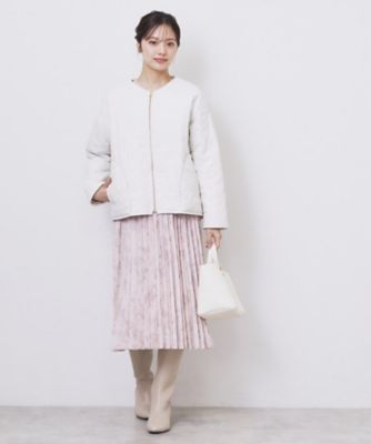 リバーシブル キルティングファーブルゾン【洗濯機OK