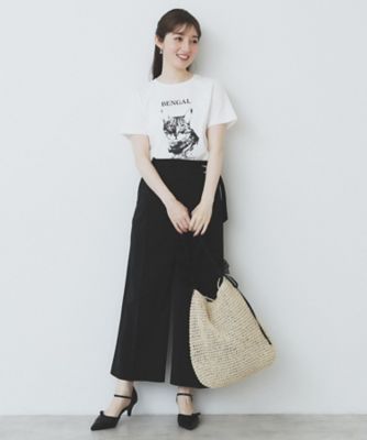 ねこプリントＴシャツ【洗濯機洗い可】（２００２５０６８８６）