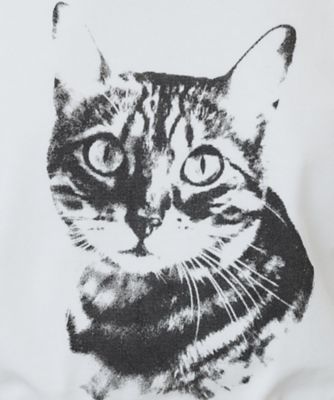 ねこプリントＴシャツ【洗濯機洗い可】（２００２５０６８８６）