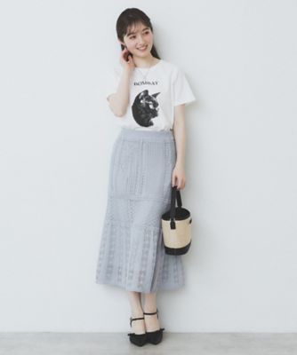 ねこプリントＴシャツ【洗濯機洗い可】（２００２５０６８８６）