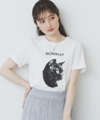 ねこプリントＴシャツ【洗濯機洗い可】（２００２５０６８８６）