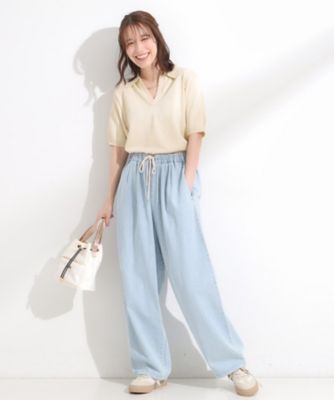 ダンボールスキッパーニット ストレッチダンボールスキッパープルオーバー | human woman