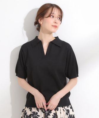 ぬっこ S－LL】大人の抜け感 スキッパーニット