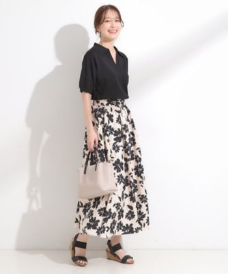 ぬっこ S－LL】大人の抜け感 スキッパーニット