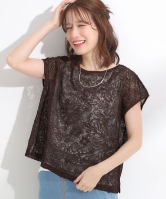 トップス YURA L 2点セット】刺繍レーストップス（2002506974