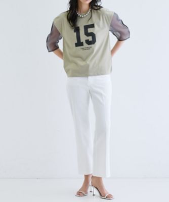 シアースリーブプリントＴシャツ（２００２５０６９９８）