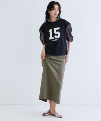 シアースリーブプリントＴシャツ（２００２５０６９９８）