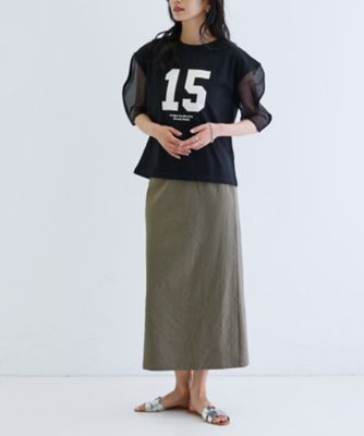 シアースリーブプリントＴシャツ（２００２５０６９９８）