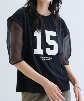シアースリーブプリントＴシャツ（２００２５０６９９８）