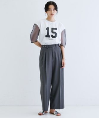 シアースリーブプリントＴシャツ（２００２５０６９９８）