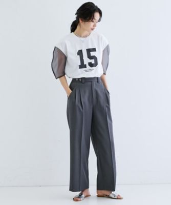 シアースリーブプリントＴシャツ（２００２５０６９９８）